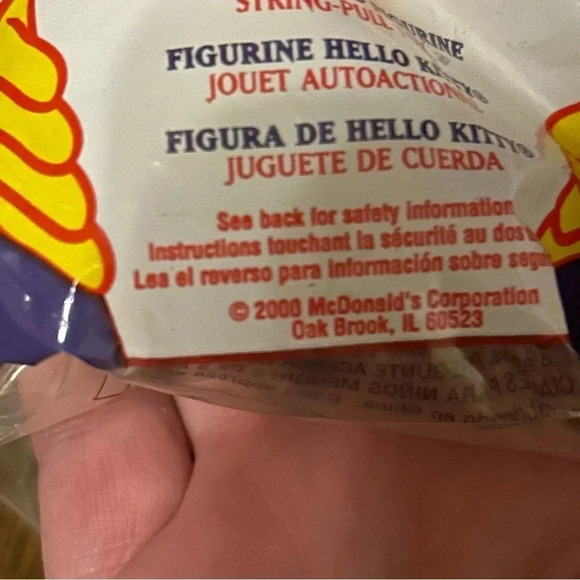 NWT Vintage 2000 McDonald’s Sanrio Hello Kitty Toy Lot of 5 Happy Meal 1,2,3,4,6 - Picture 5 of 5